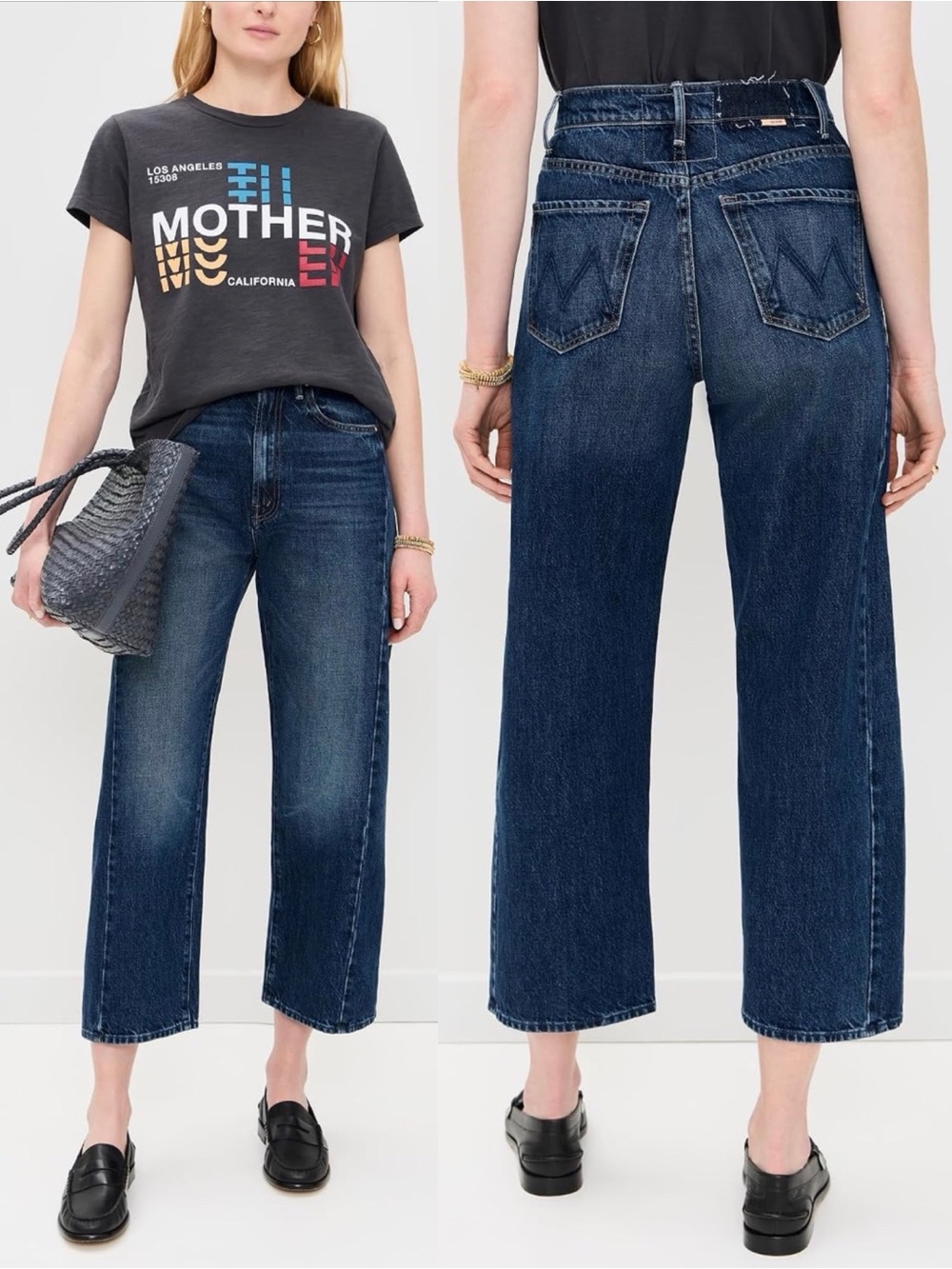 MOTHER SUPERIOR Jeans Half-Pipe Ankle Did You Brung Me Anything? Blue Size 23 - Picture 15 of 15